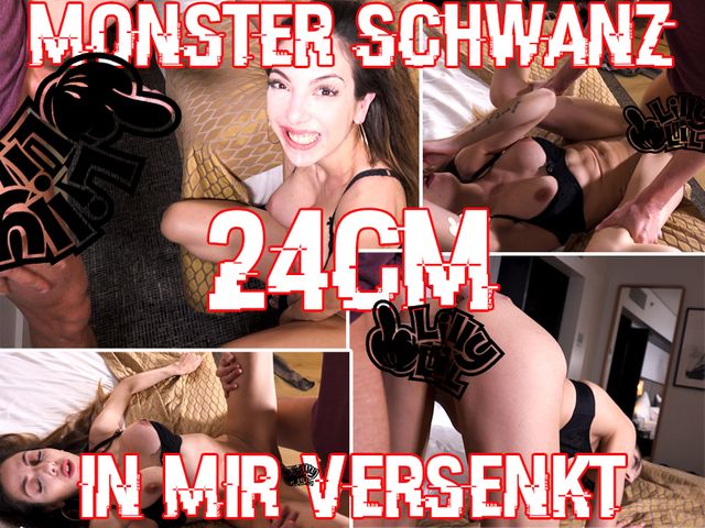 Monster Schwanz 24 cm in mir versenkt